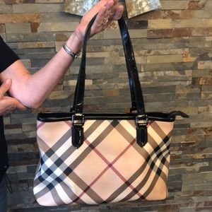 Authentic Burberry Nova Patent Tote